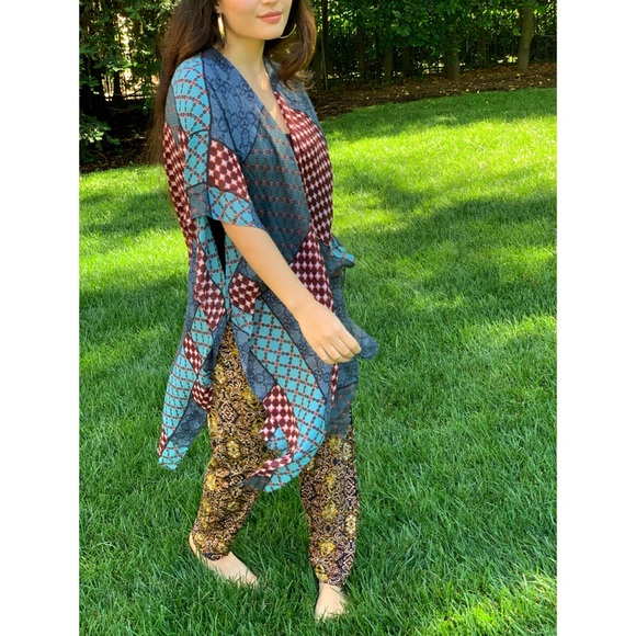 🆕Free People || Multi-Printed Kimono - Picture 6 of 16